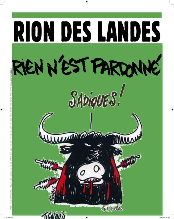 Crac Charlie Hebdo Editions du Puits de Roulle Corrida la honte