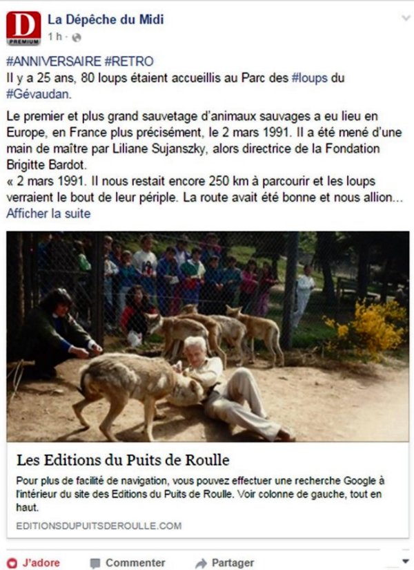 Liliane Sujanszky Loups du Gévaudan