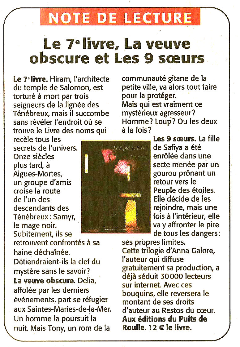 Le très lumineux secret, Anna Galore