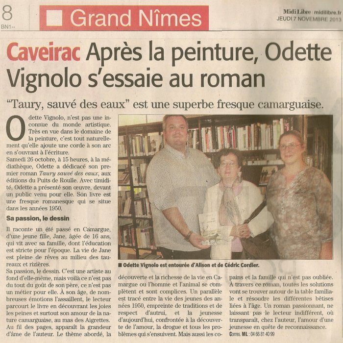 Odette Vignolo Editions du Puits de Roulle