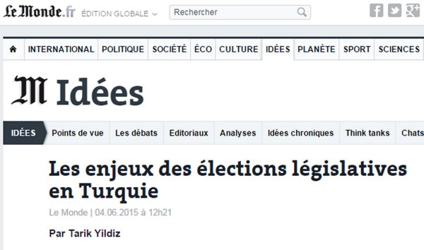 Tarik Yildiz Elections Turquie