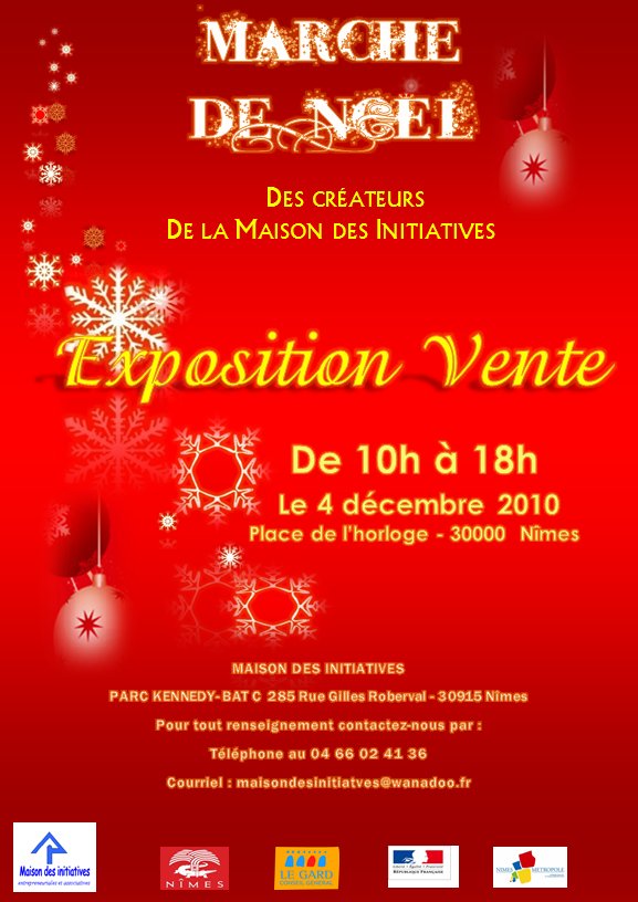 March&eacute; de No&euml;l Nimes 2010