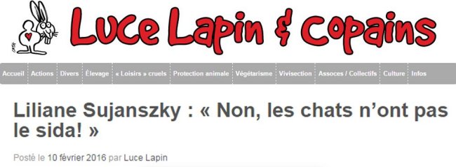Luce Lapin Liliane Sujanszky Stéphanie Lahana 45 ans de protection animale